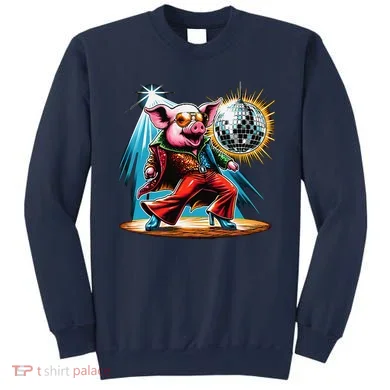 Dancer Pig Dancing Disco Sweatshirt