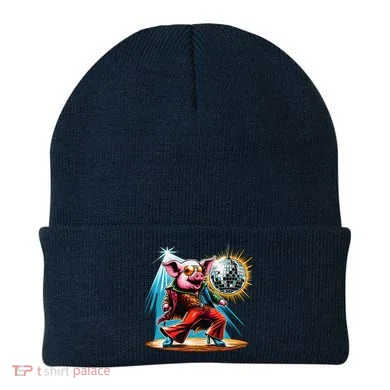 Dancer Pig Dancing Disco Beanie