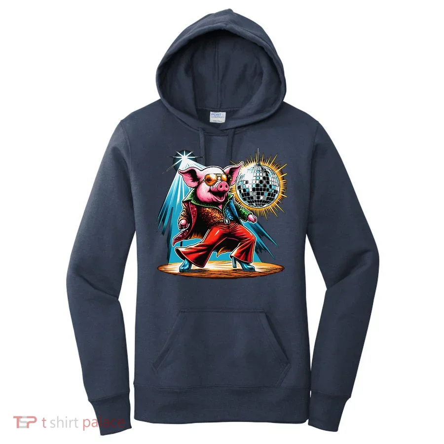 Dancer Pig Dancing Disco Women's Hoodie