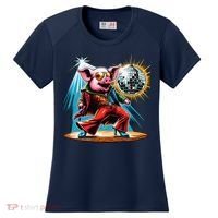 Dancer Pig Dancing Disco Women's Cooling Performance Crew T-Shirt thumb 0