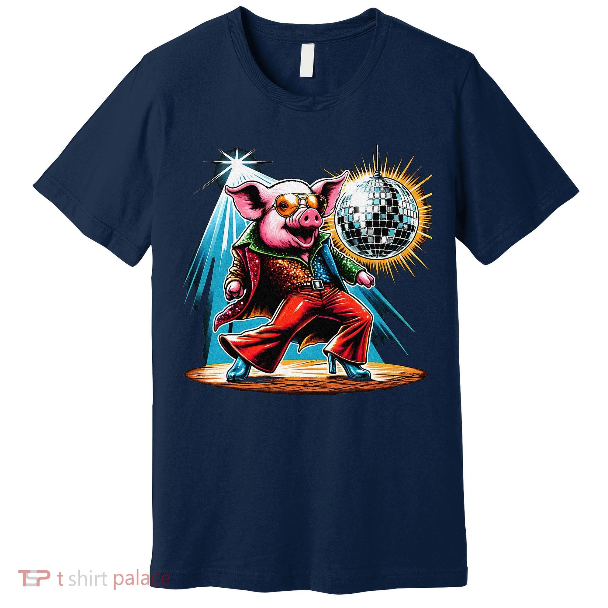 Dancer Pig Dancing Disco Premium T-Shirt