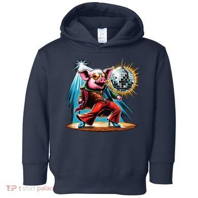 Dancer Pig Dancing Disco Toddler Hoodie