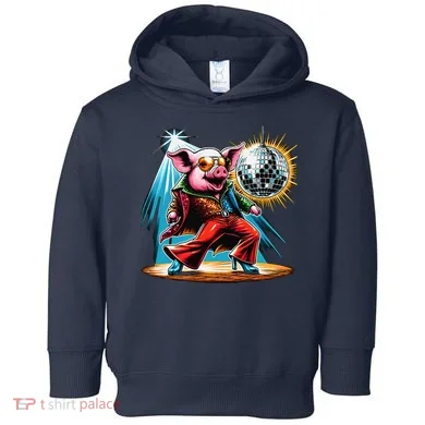 Dancer Pig Dancing Disco Toddler Hoodie