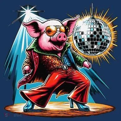 Dancer Pig Dancing Disco Toddler Hoodie