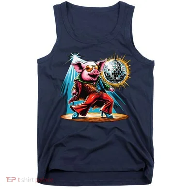 Dancer Pig Dancing Disco Tank Top