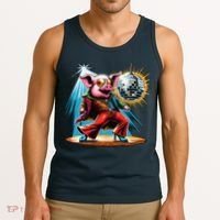 Dancer Pig Dancing Disco Tank Top thumb 3