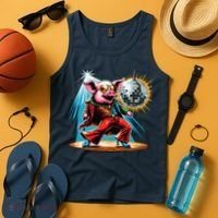 Dancer Pig Dancing Disco Tank Top thumb 4