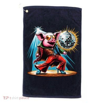 Dancer Pig Dancing Disco Golf Towel