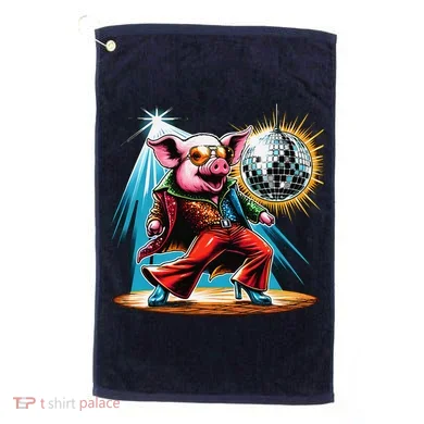 Dancer Pig Dancing Disco Golf Towel