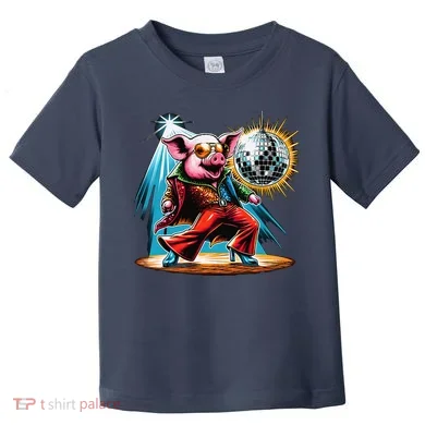 Dancer Pig Dancing Disco Toddler T-Shirt