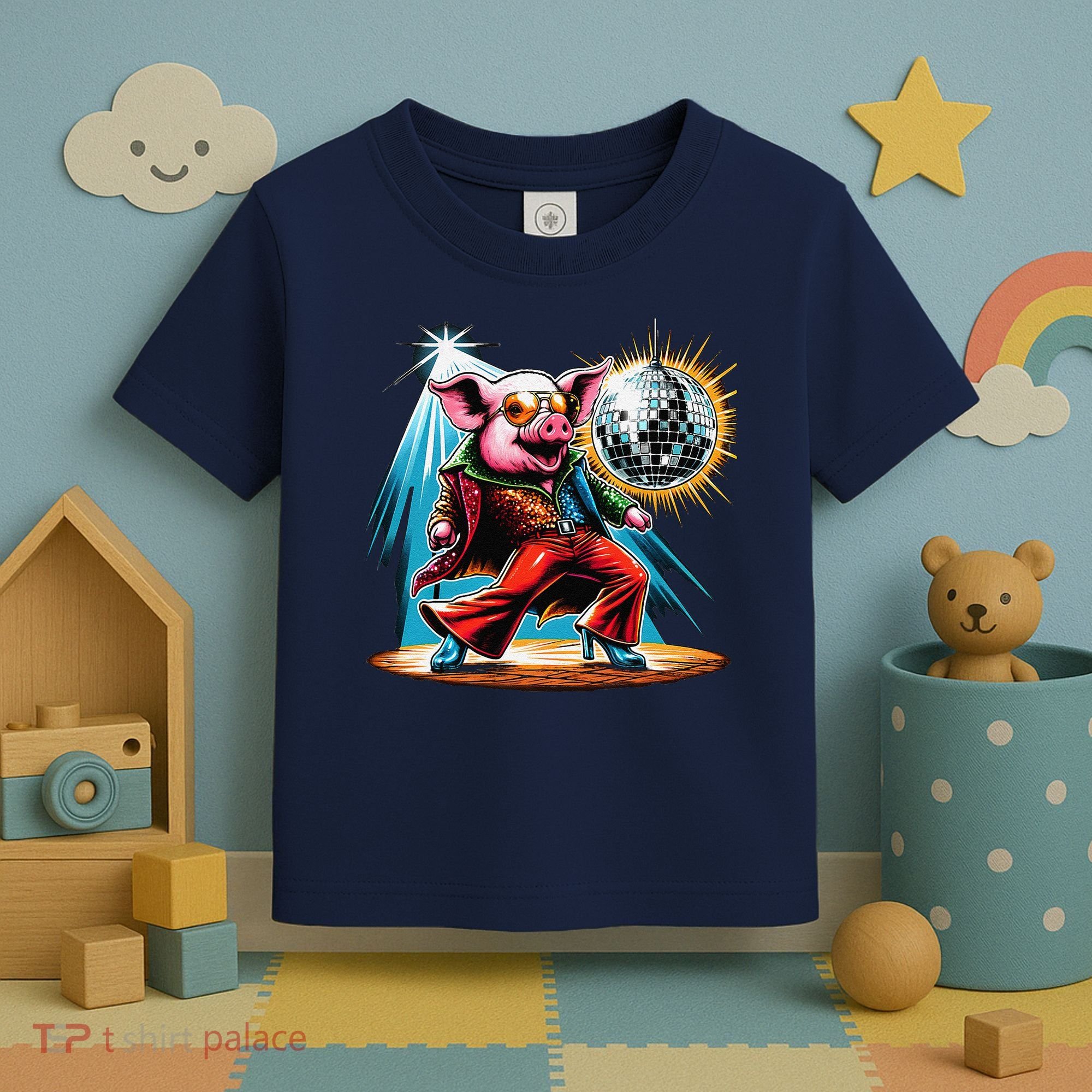 Dancer Pig Dancing Disco Toddler T-Shirt