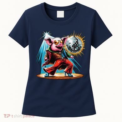 Dancer Pig Dancing Disco Women's T-Shirt