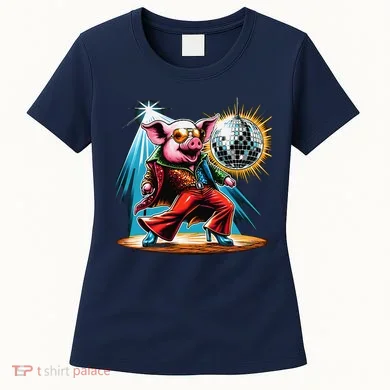 Dancer Pig Dancing Disco Women's T-Shirt