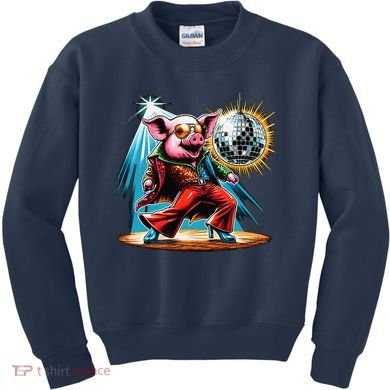 Dancer Pig Dancing Disco Kids Sweatshirt