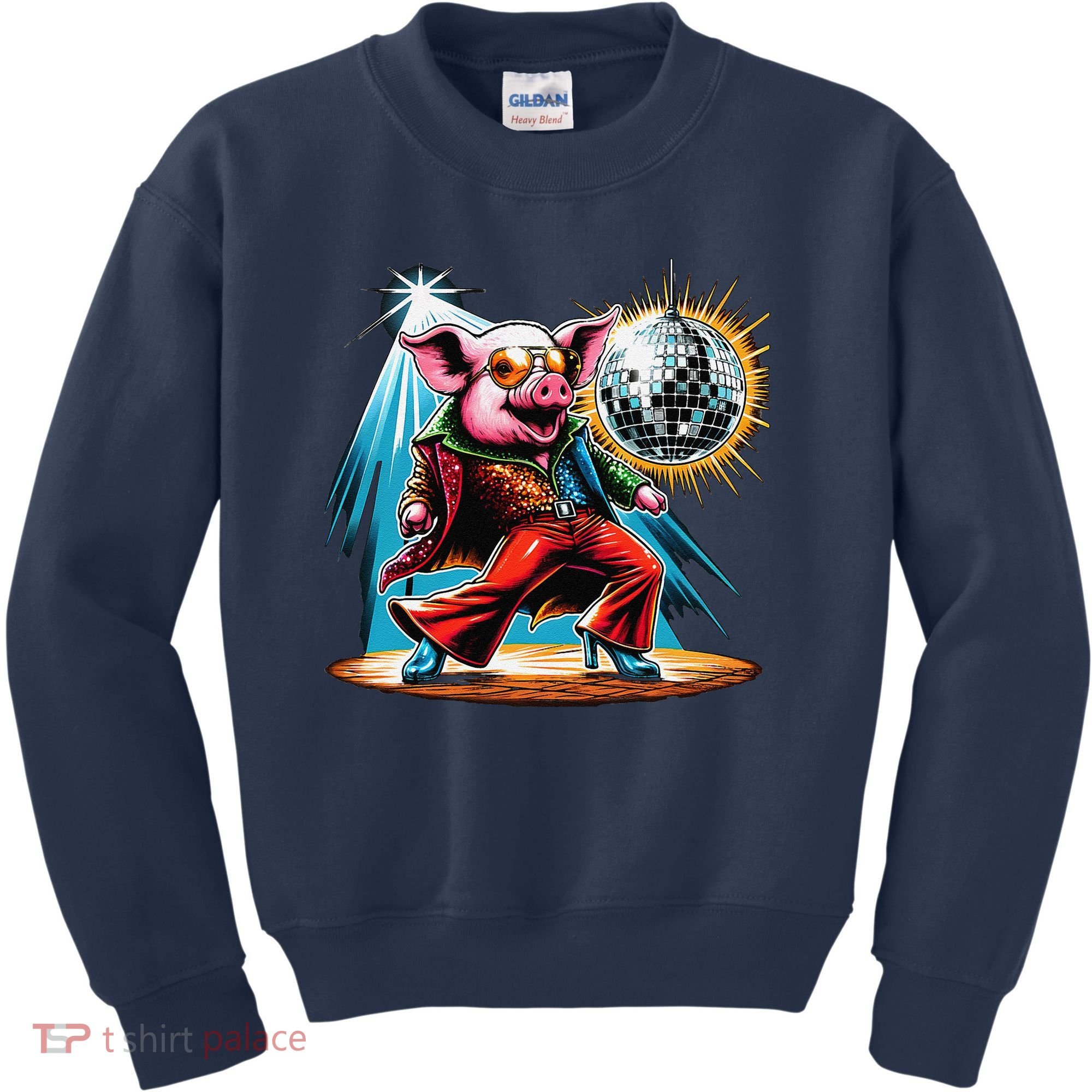 Dancer Pig Dancing Disco Kids Sweatshirt