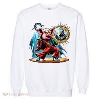 Dancer Pig Dancing Disco Garment-Dyed Sweatshirt thumb 0