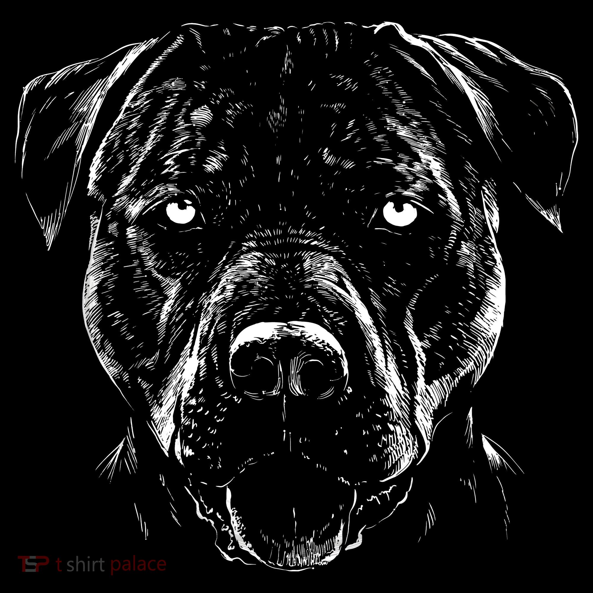 Detailed Pitbull Dog Button