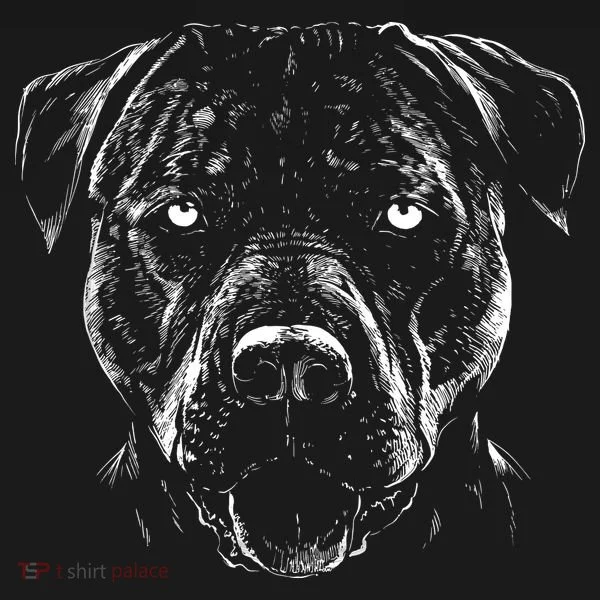 Detailed Pitbull Dog Bucket Hat