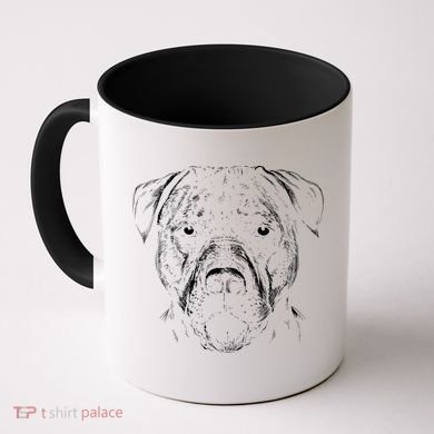 Detailed Pitbull Dog Coffee Mug