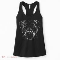 Detailed Pitbull Dog Women's Tank Top thumb 0