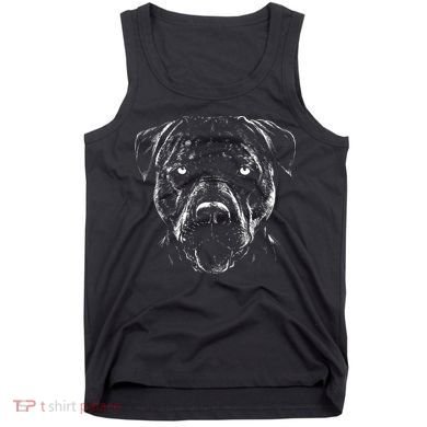 Detailed Pitbull Dog Tank Top