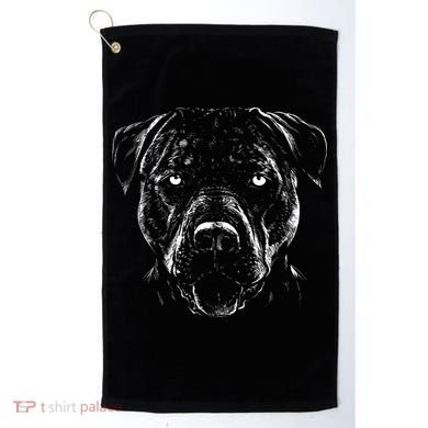 Detailed Pitbull Dog Golf Towel