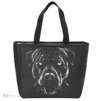 Detailed Pitbull Dog Tote Bag thumb 0