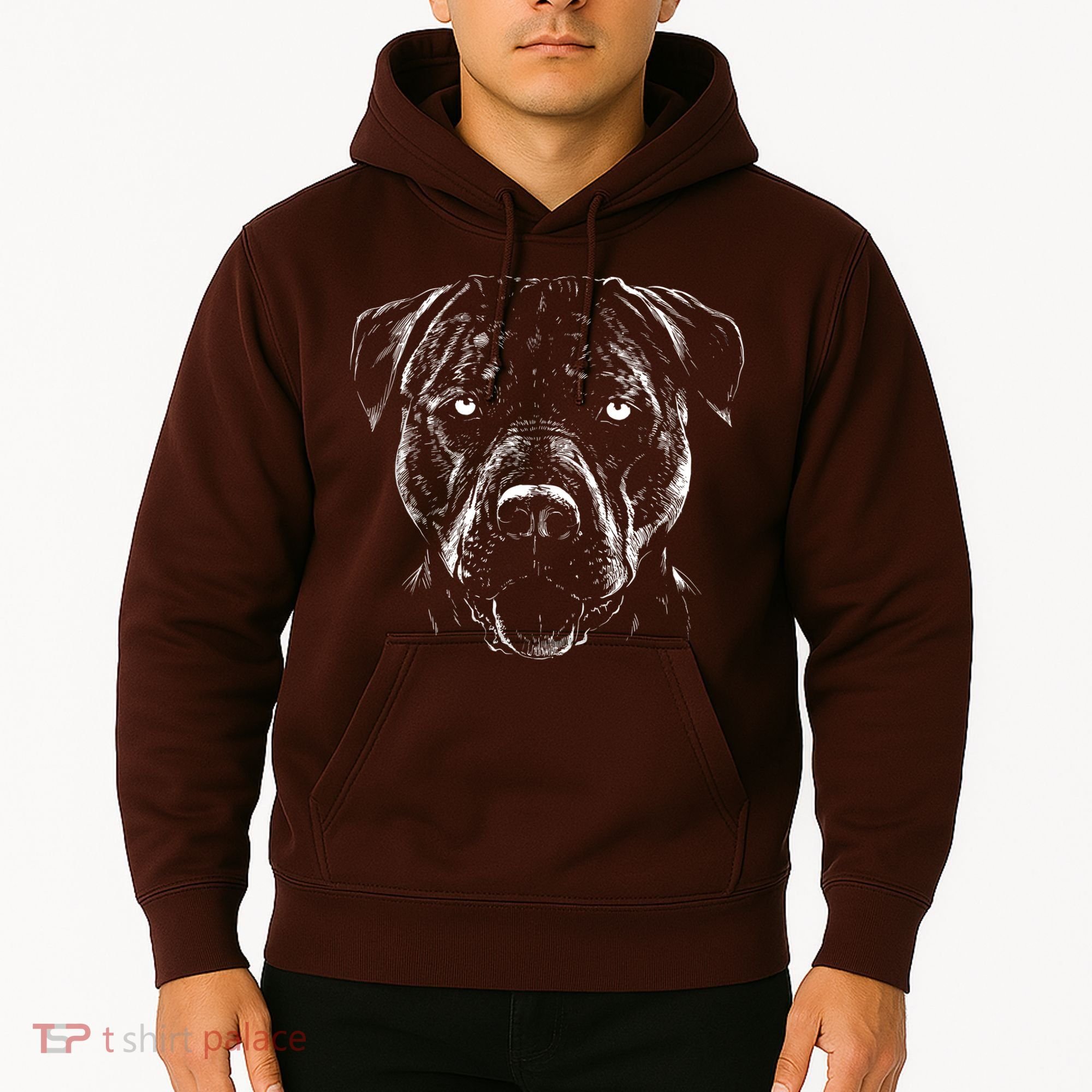 Detailed Pitbull Dog Hoodie