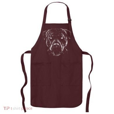 Detailed Pitbull Dog Apron
