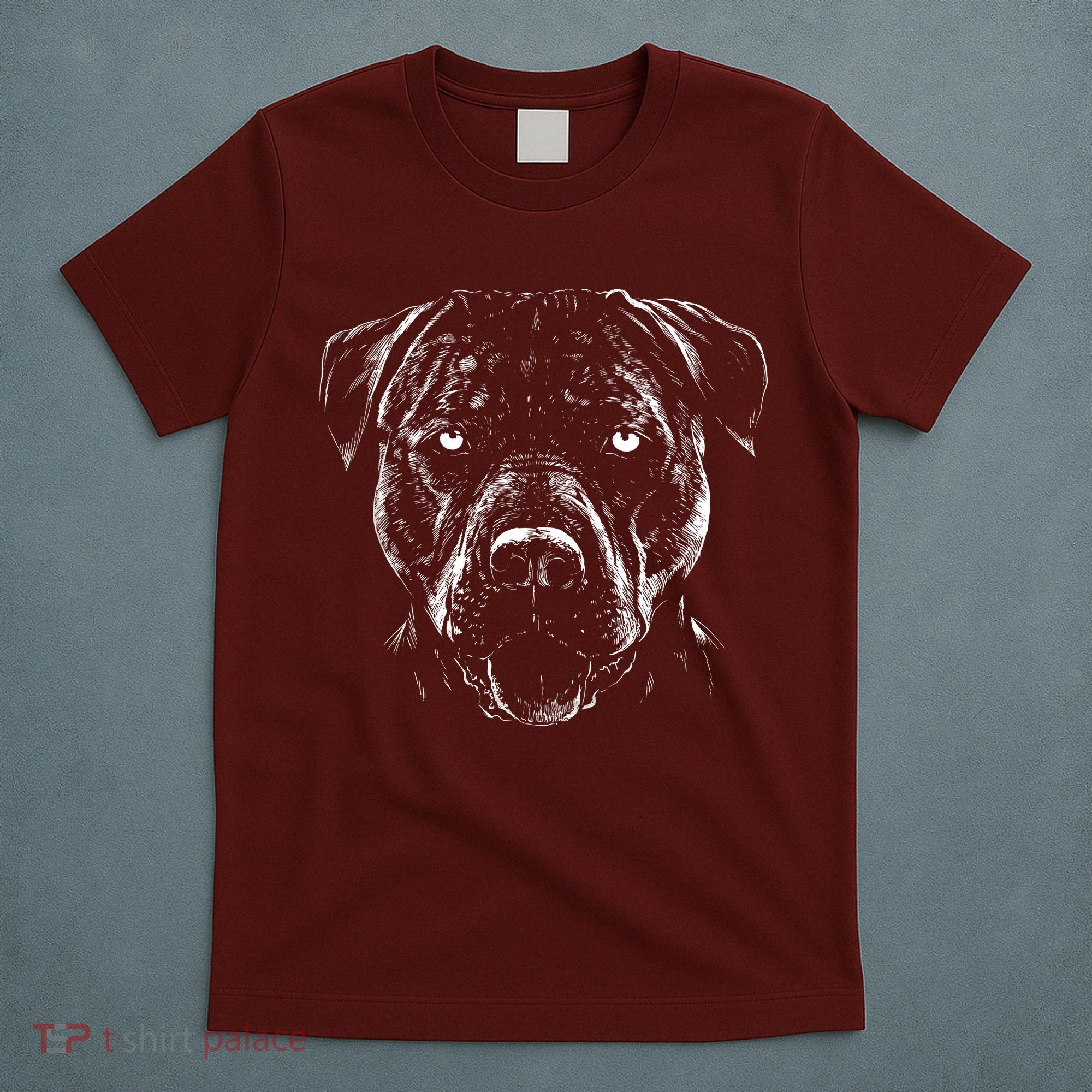 Detailed Pitbull Dog T-Shirt