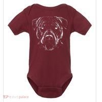 Detailed Pitbull Dog Baby Bodysuit thumb 0