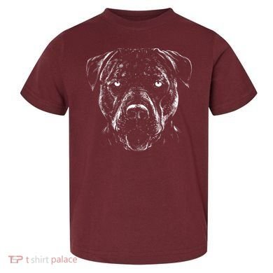 Detailed Pitbull Dog Toddler T-Shirt