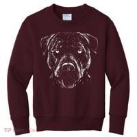 Detailed Pitbull Dog Kids Sweatshirt thumb 0