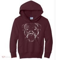 Detailed Pitbull Dog Kids Hoodie thumb 0
