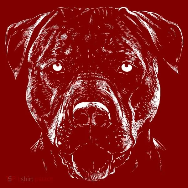 Detailed Pitbull Dog Kids Hoodie