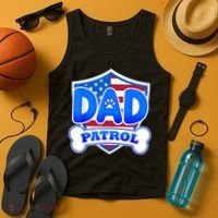Dad Patrol Dog Tank Top thumb 4