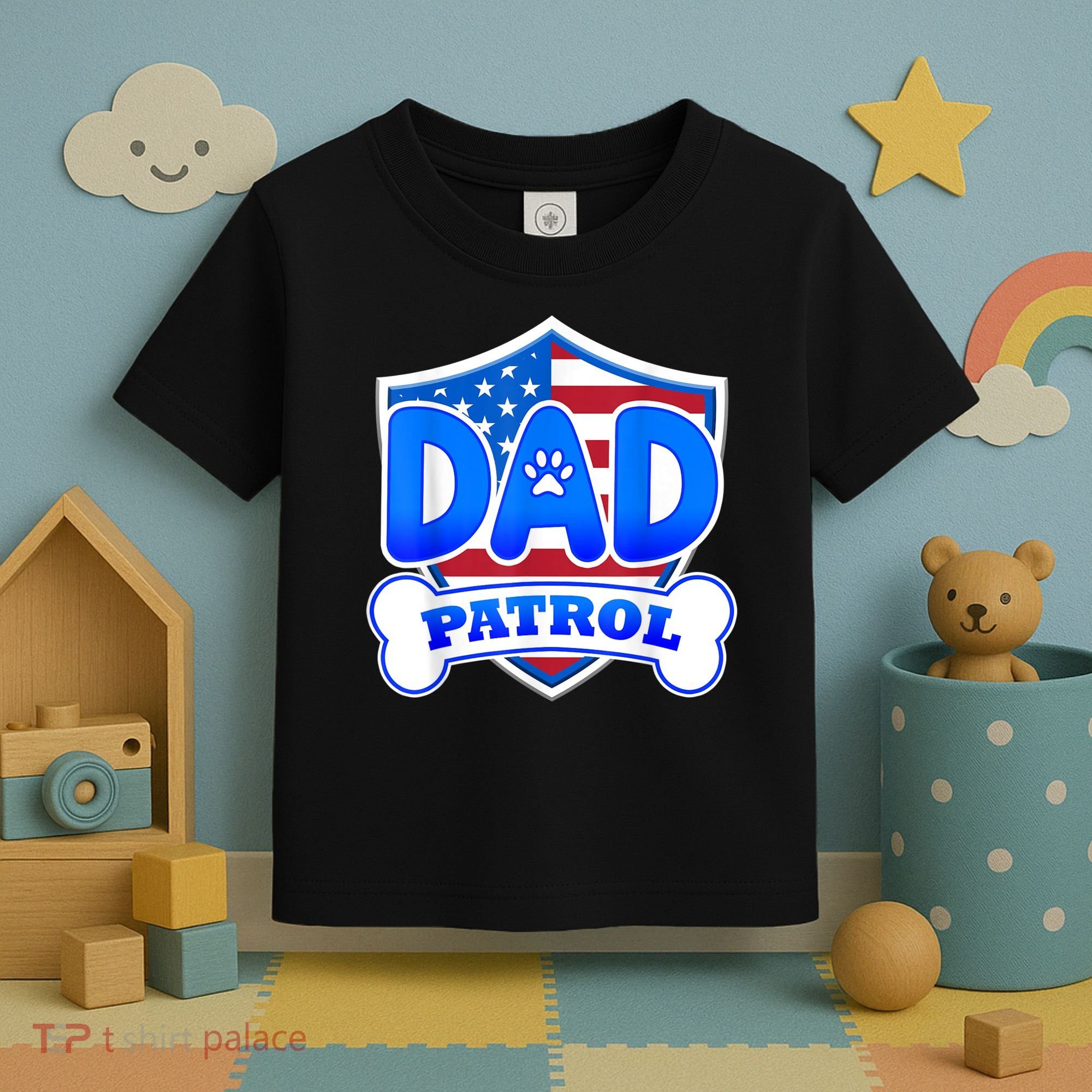 Dad Patrol Dog Toddler T-Shirt