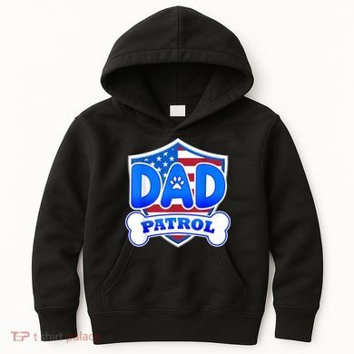 Dad Patrol Dog Kids Hoodie