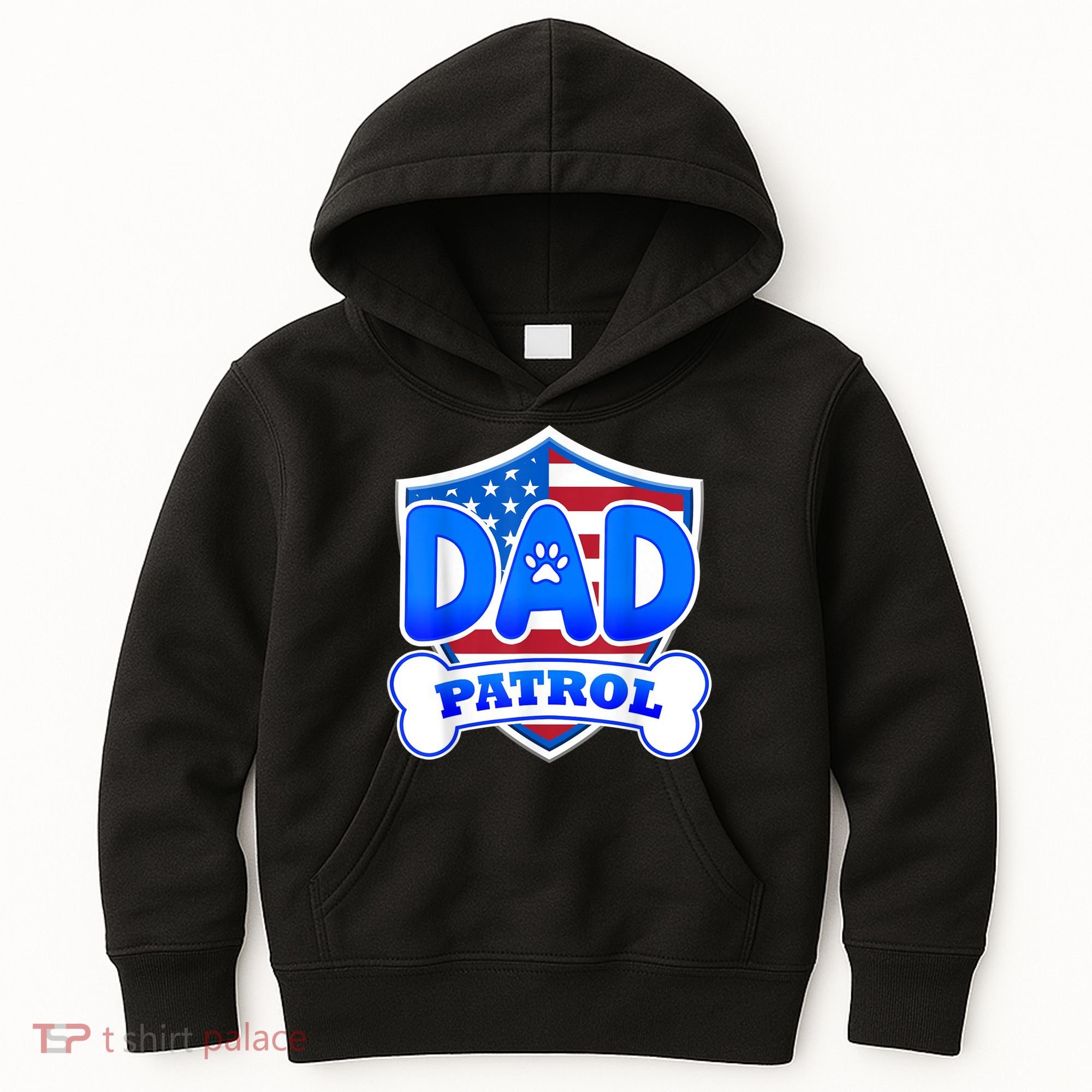 Dad Patrol Dog Kids Hoodie