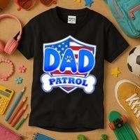 Dad Patrol Dog Kids T-Shirt thumb 3