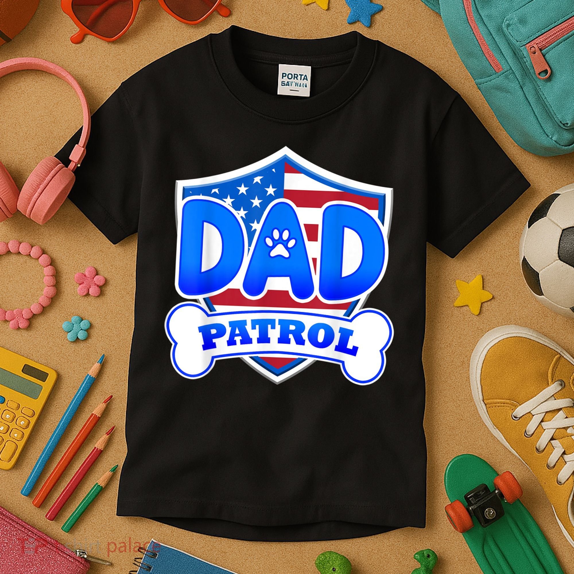 Dad Patrol Dog Kids T-Shirt