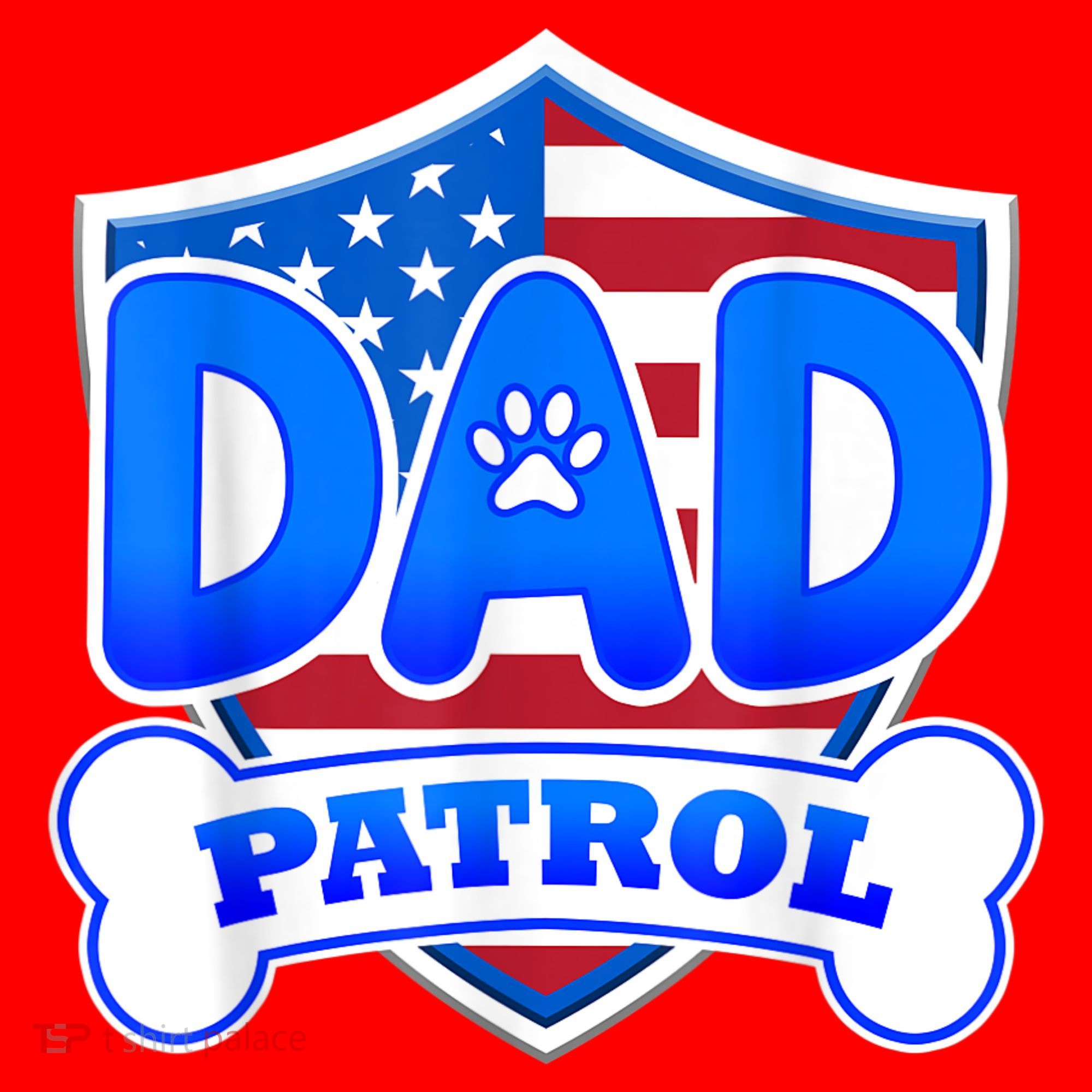 Dad Patrol Dog Santa Hat