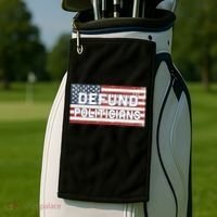 Defund Politicians Golf Towel thumb 2