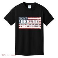 Defund Politicians Kids T-Shirt thumb 0