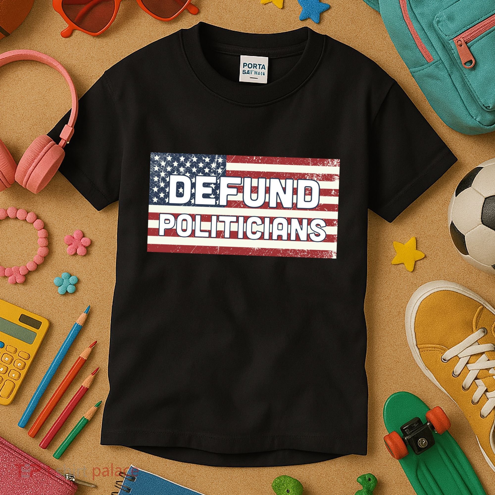 Defund Politicians Kids T-Shirt