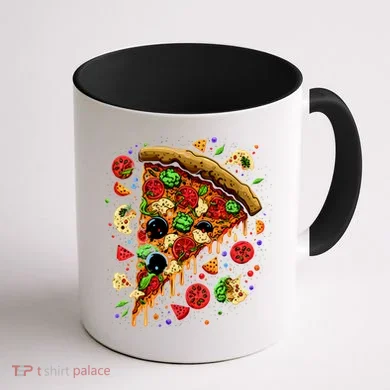 Delicious Pizza Coffee Mug back