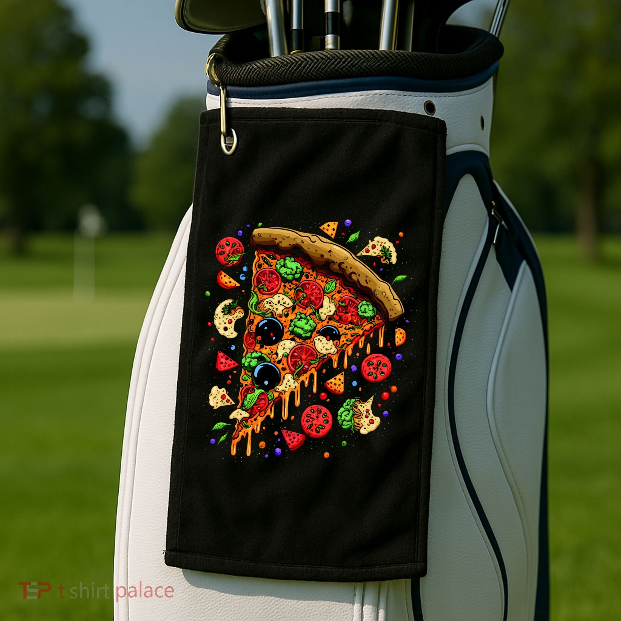 Delicious Pizza Golf Towel