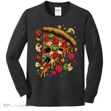 Delicious Pizza Kids Long Sleeve Shirt