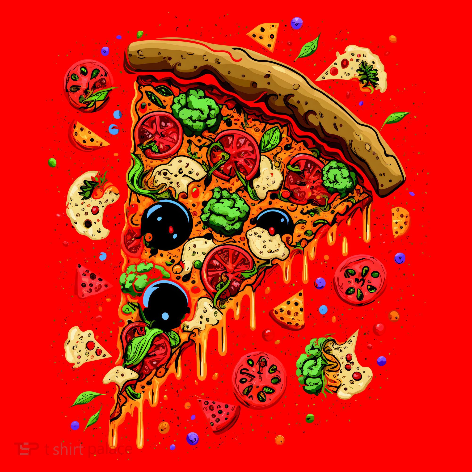 Delicious Pizza Santa Hat
