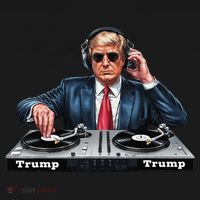 Dj President Donald Trump Funny Music Mixer Turntable Joke Women's Hoodie thumb 2